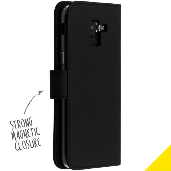 Accezz Wallet TPU Klapphülle Samsung Galaxy J6 - Schwarz