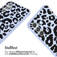 imoshion SilikonHülle design mit Band Samsung Galaxy A34 (5G) - Animal Lila