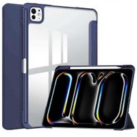 imoshion Trifold Hardcase Klapphülle Apple iPad Pro 13 (2024) M4 - Dunkelblau