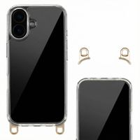 Selencia Backcover mit abnehmbaren Haken Apple iPhone 16 - Transparent