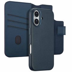 Accezz 2-in-1 Klapphülle aus Leder mit MagSafe Apple iPhone 17 - Nightfall Blue