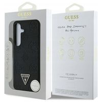 Guess 4G Logo Triangle Strass Back Cover Samsung Galaxy S25 - Schwarz