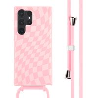 imoshion SilikonHülle design mit Band Samsung Galaxy S23 Ultra - Retro Pink