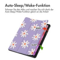 imoshion Design Trifold Klaphülle Lenovo Tab (2025) - Flowers Distance