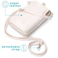 imoshion Vegane Leder-Handytasche Crossbody - Weiß