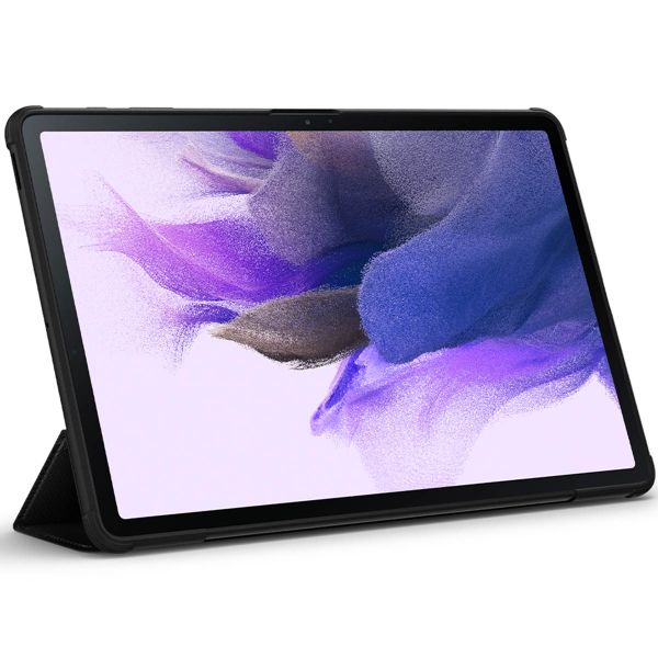 Spigen Rugged Armor Pro Klapphülle für das Samsung Galaxy Tab S8 Plus / S7 Plus / Tab S7 FE 5G - Schwarz