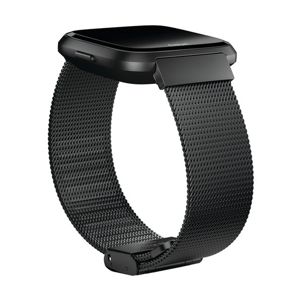Fitbit Metal Mesh Armband für Fitbit Versa / Versa 2 / Versa Lite - Schwarz