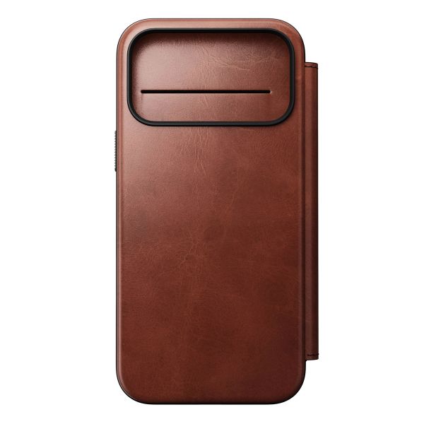 Nomad Modern Horween Leather Folio Bookcase mit MagSafe Apple iPhone 17 Pro Max - Olde Dublin