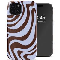 Selencia Vivid Back Cover Apple iPhone 15 - Dream Swirl Chocolate