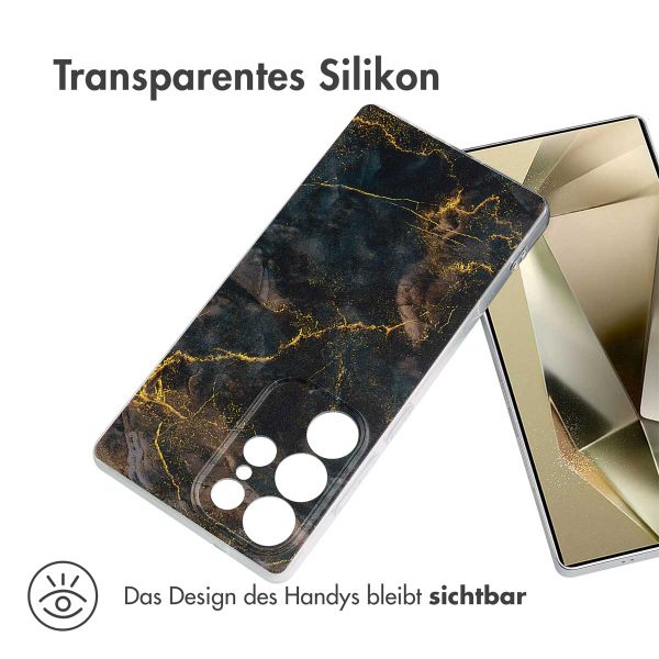 imoshion Design Hülle für das Samsung Galaxy S25 Ultra - Black Marble