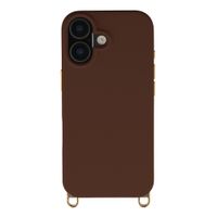 Selencia Rivièra Backcover mit MagSafe mit abnehmbaren Haken Apple iPhone 17 - Choco Brown