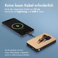 Gestalte deine eigene 10.000-mAh-Powerbank mit integrierten Kabeln – Schwarz