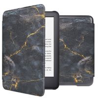 imoshion Design Slim Hard Case Klapphülle Amazon Kindle (2024) / Amazon Kindle (2022) 11th gen - Black Marble