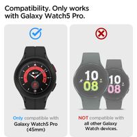 Spigen EZ FIT Glas.tR Displayschutzfolie mit Applikator für die Samsung Galaxy Watch 5 Pro - 45 mm - Transparent