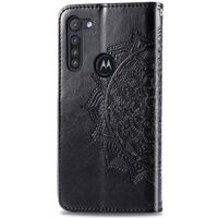 Mandala Klapphülle Schwarz für Motorola Moto G8 Power