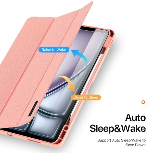 Dux Ducis Domo Klapphülle Apple iPad Air 13 Zoll (2025) M3 / (2024) M2 - Rosa