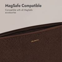 Selencia Teddy Laptop Hülle 13-14 Zoll - Laptop Sleeve - Choco Brown