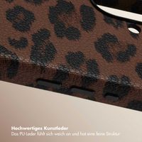 Selencia Sabi Backcover Leopardenmuster mit MagSafe Apple iPhone 16 - Mocha Brown