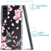 imoshion Design Hülle Samsung Galaxy S21 Plus - Blume - Rosa