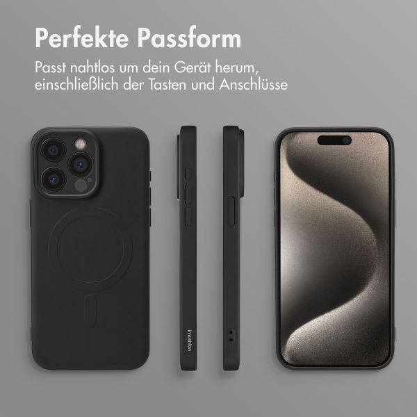 imoshion Color Back Cover mit MagSafe Apple iPhone 15 Pro Max - Schwarz