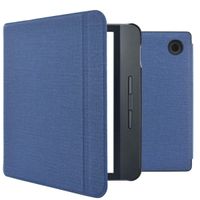 imoshion Canvas Sleepcover Klapphülle mit Stand Tolino Vision 5 - Dunkelblau