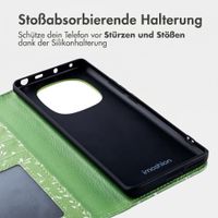 imoshion Design Klapphülle Xiaomi Redmi Note 14 Pro (4G) - Green Flowers