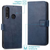 imoshion Luxuriöse Klapphülle Huawei Y6p - Dunkelblau