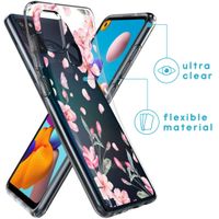 imoshion Design Hülle Samsung Galaxy A21s - Blume - Rosa