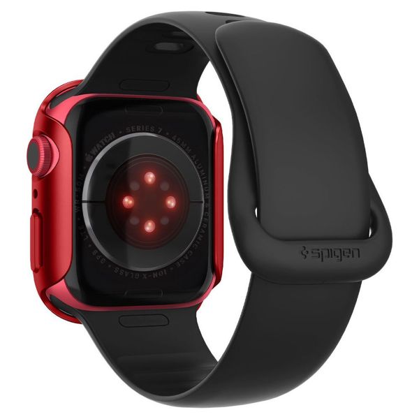 Spigen Thin Fit™ Case für die Apple Watch Series 7 / 8 / 9 - 45 mm - Rot