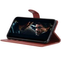 Litchi Klapphülle für das Oppo A52 / A72 / A92 - Braun