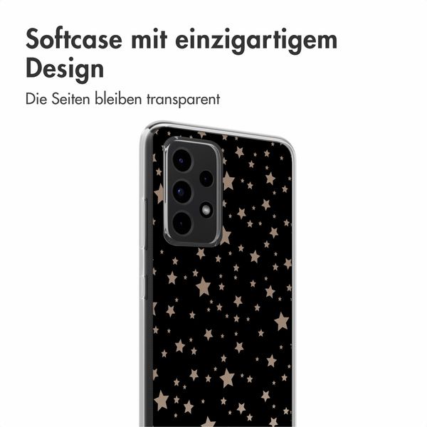 imoshion Design Hülle Samsung Galaxy A52(s) (5G/4G) - Stars Beige Reverse