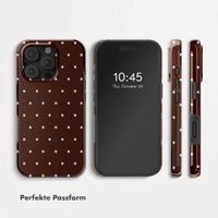 Selencia Vivid Back Cover Apple iPhone 16 Pro Max - Happy Dots Chocolate