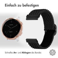 imoshion Elastisches Nylonarmband -   Universelle 18 mm Anschluss - Schwarz