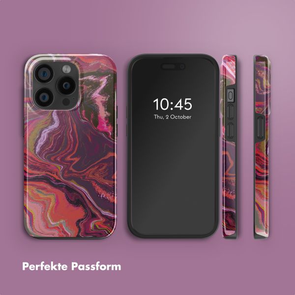 Selencia Vivid Rückabdeckung mit MagSafe Apple iPhone 15 Pro - Marble Purple