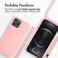 imoshion SilikonHülle mit Band Apple iPhone 12 (Pro) - Rosa