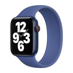 Apple Silikon Solo Loop für das  Apple Watch | 38/40/41/42 mm - Größe 9 - Toma Blue