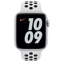 Apple Nike Sport Armband für das  Apple Watch Series 1 t/m 9 / SE (38/40/41 mm) | Series 10 / 11 (42 mm) - Pure Platinum / Black