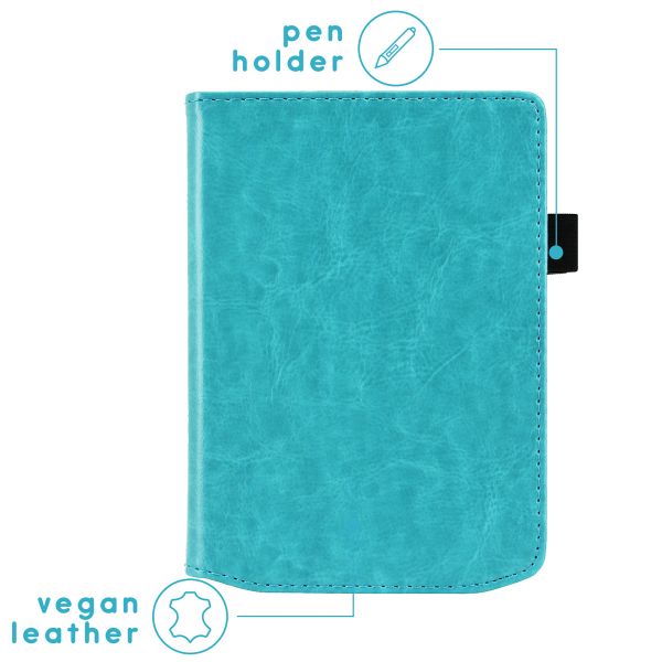 imoshion Vegan Leather Klapphülle für das Pocketbook Verse / Verse Pro / Vivlio Light / Light HD - Hellblau