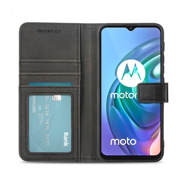 imoshion Luxuriöse Klapphülle Motorola Moto G30 / G20 / G10 (Power) - Schwarz