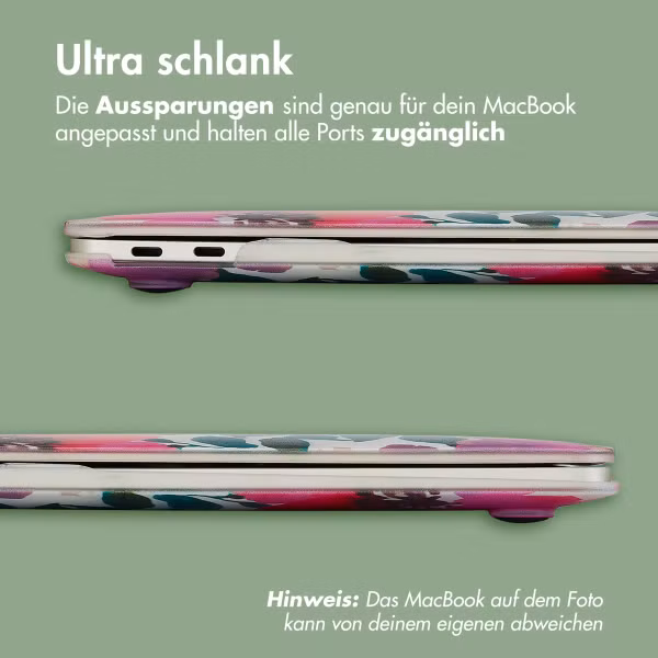 imoshion Design Laptop Cover für Apple MacBook Pro 13 Zoll (2020 / 2022) - Floral Water Color