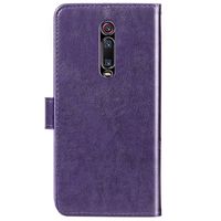 Kleeblumen Klapphülle Violett für das Xiaomi Mi 9T (Pro)