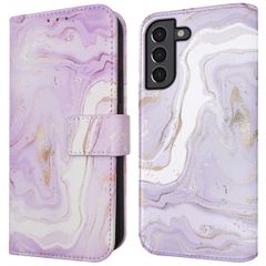 imoshion Design Klapphülle für das Samsung Galaxy S21 - Purple Marble