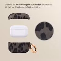 Selencia Sabi Case Apple AirPods Pro / Pro 2 - Leopardenmuster - Midnight Black