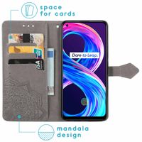 imoshion Mandala Klapphülle für das Realme 8 (Pro) - Grau