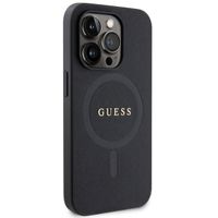 Guess Saffiano MagSafe Back Cover Apple iPhone 15 Pro Max - Schwarz