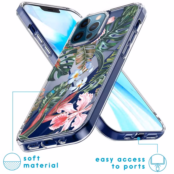 imoshion Design Hülle Apple iPhone 12 (Pro) - Tropical Jungle