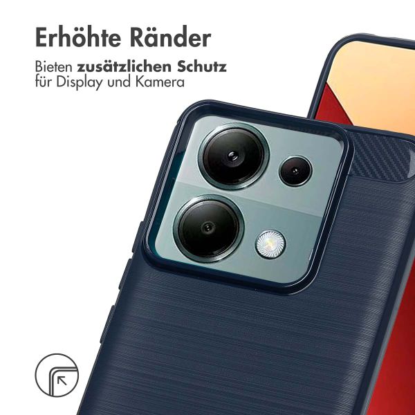 imoshion Brushed Back Cover für das Xiaomi Redmi Note 13 Pro (5G) / Poco X6 - Dunkelblau