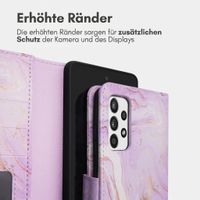 imoshion Design Klapphülle Samsung Galaxy A52(s) (5G/4G) - Purple Marble
