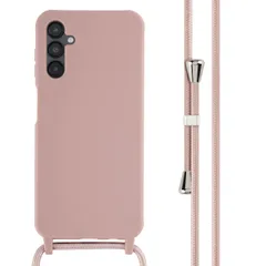 imoshion Silikonhülle mit Band für das Samsung Galaxy A14 (5G) - Sand Pink