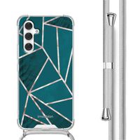 imoshion Design Hülle mit Band Samsung Galaxy A54 (5G) - Petrol Green Graphic